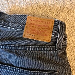 Levi’s gray straight jean